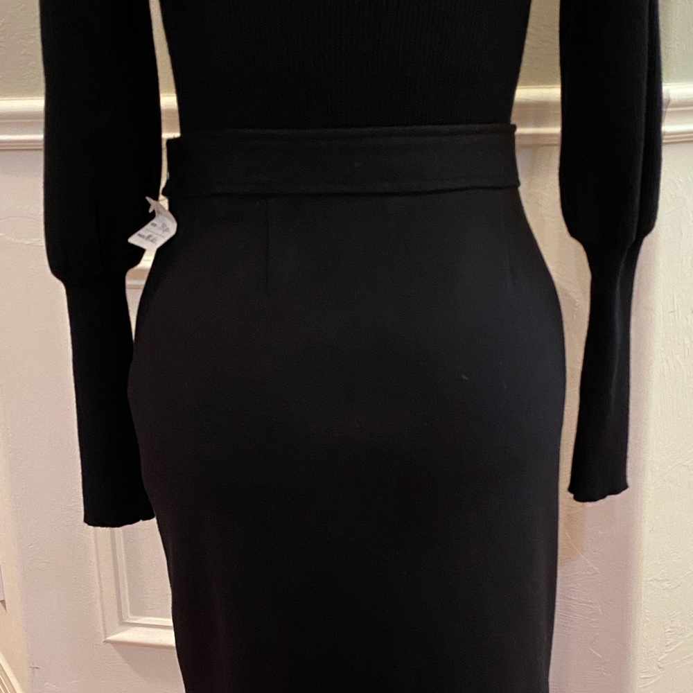 NWT Catherine Malandrino black ribbed sweater, size small - Picture 6 of 6